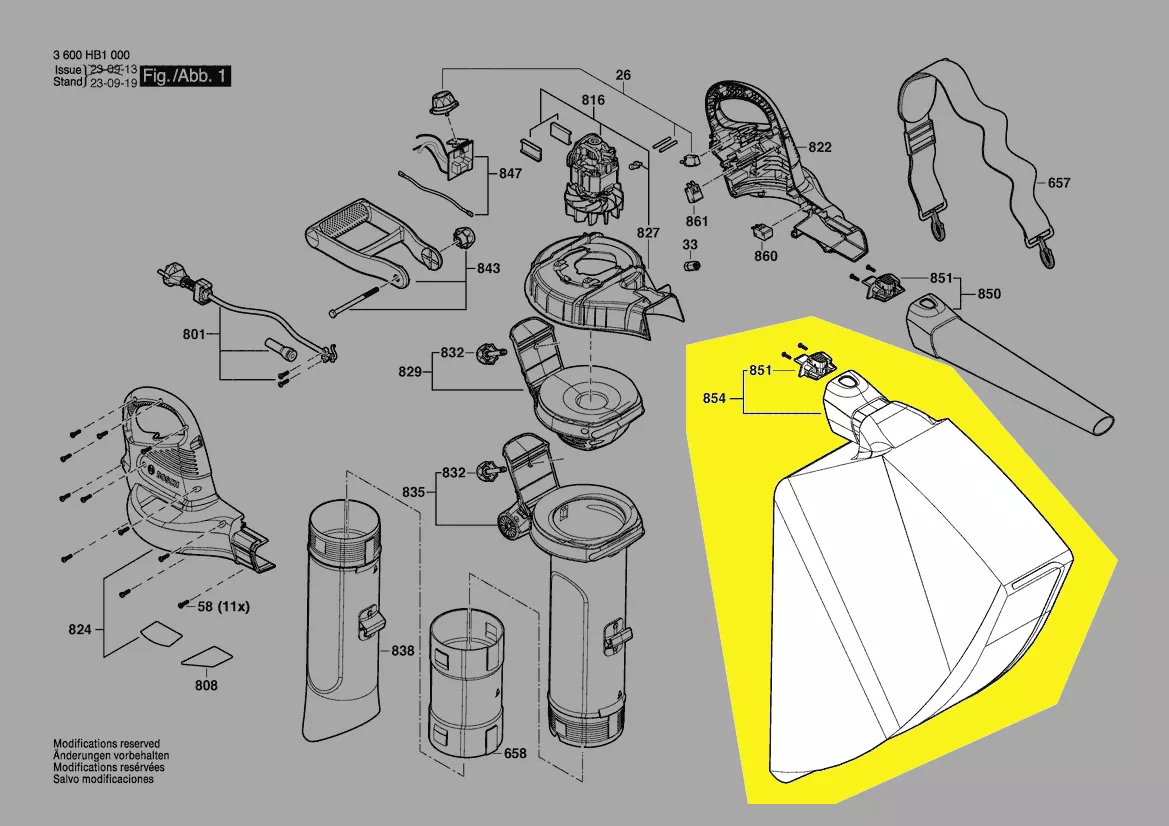 Sac collecteur pour UniversalGardenTidy Bosch